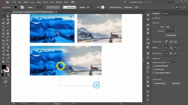 How to Merge Images Seamlessly In Adobe Illustrator | Tutorial смотреть онлайн