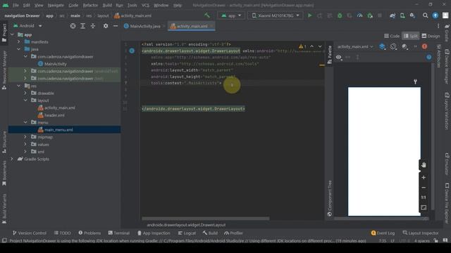 How to Create Navigation Drawer in Android application | Android studio Tutorials #android смотреть онлайн
