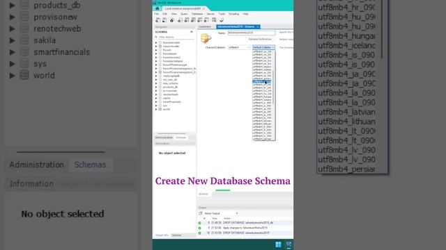 How to create a new database schema in mysql workbench смотреть онлайн