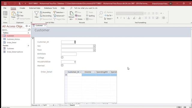 (Muhammad Yosa Riza - 01017190031) Ms. Access Analitik Bisnis смотреть онлайн
