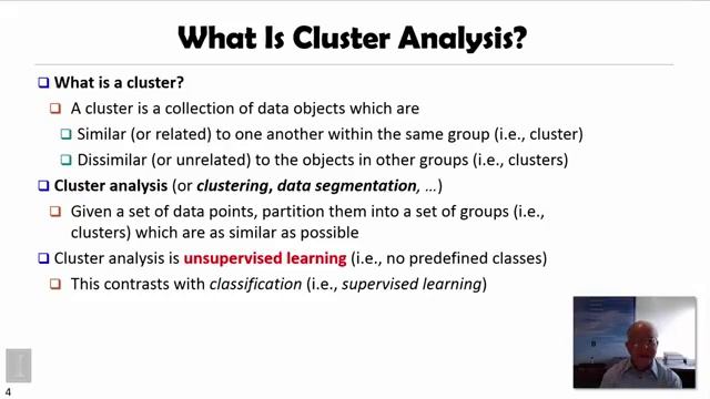DATA MINING 5 Cluster Analysis in Data Mining 1 1 What is Cluster Analysis смотреть онлайн