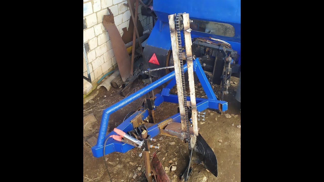 Картофелесажалка на базе плуга #2 смотреть онлайн