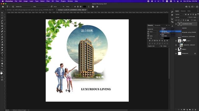 Real Estate Social Media Post Design in Photoshop смотреть онлайн