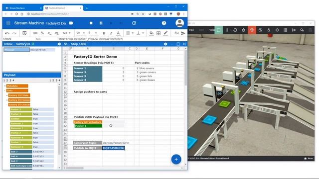 Controlling Industrial Machinery with Streamsheets and MQTT смотреть онлайн