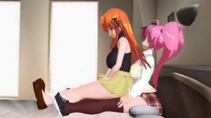 Mina & Saika [Girl Fart MMD Animation]