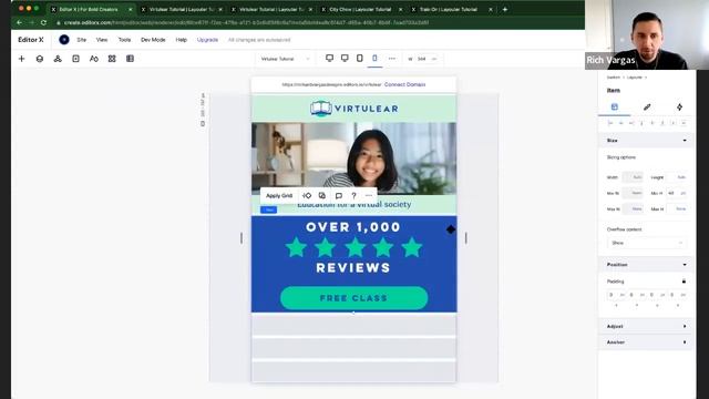 How to build a responsive landing page - Editor X Tutorial смотреть онлайн
