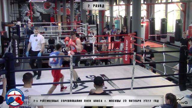 2-е рейтинговые бои Лига бокса г. Москвы – 30.10.22 г. до 63,5 кг. смотреть онлайн