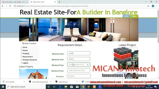 REAL ESTATE SITE-FOR A BUILDER IN BANGALORE PHP PROJECT смотреть онлайн