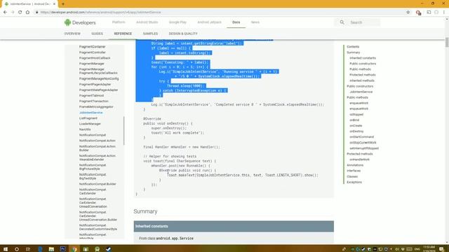 Background service using JobIntentService | Android Tutorials смотреть онлайн