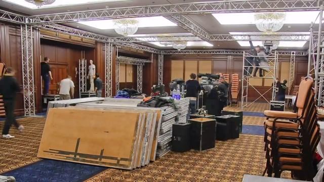 Монтаж алюминиевых ферм. смотреть онлайн