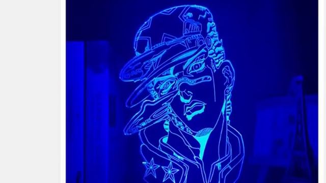 3d лампа аниме Джоджо кудзё фигурка манга светодиодный ночник смотреть онлайн