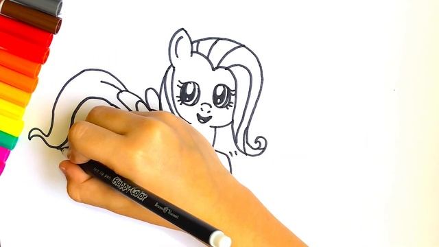 Флаттершай. Рисуем пони Fluttershy. #fluttershy #mylittlepony