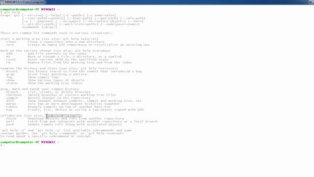 GIT Help Command смотреть онлайн