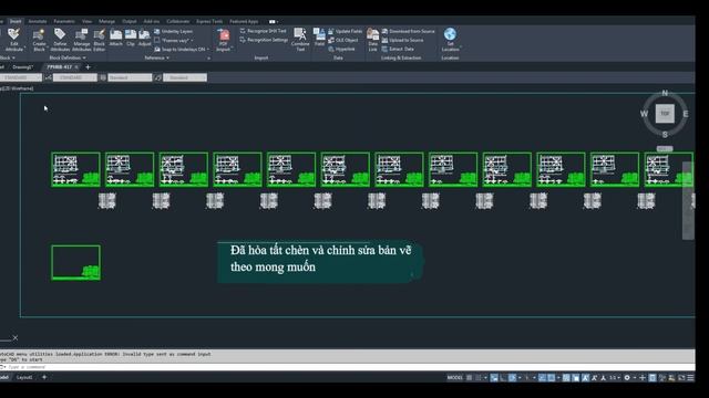 Chèn và hiệu chỉnh bản vẽ hàng loạt từ REAL4 (AutoCad API C#) смотреть онлайн