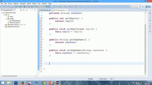 Creating a Hibernate application in Java to persist data in MySQL Database смотреть онлайн