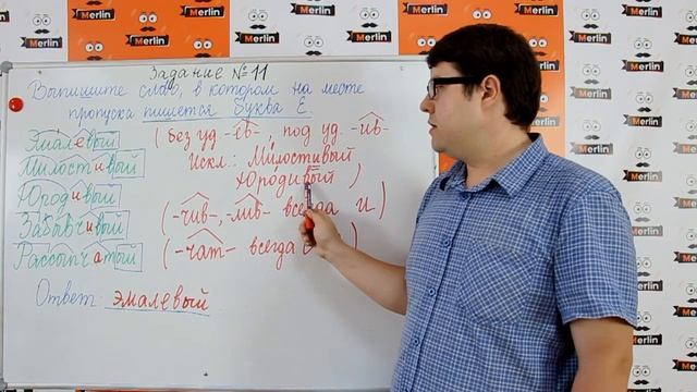 Задание № 11 ЕГЭ по русскому языку. Суффиксы и окончания глаголов смотреть онлайн