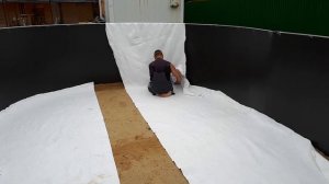 Подложка утеплитель под каркасный бассейн. Монтаж подкладки утеплителя под бассейн своими руками