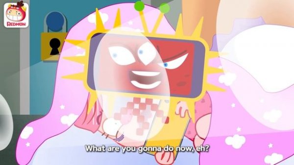 Fight Off Game Addiction! | My friend Alan | Captain Mask | mobile game | smart phone | REDMON