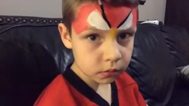 Angry Bird Face Paint Tutorial смотреть онлайн