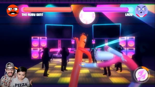 Luchas Locas de Globos | Inflatality Family Gaming | Juegos Karim Juega смотреть онлайн