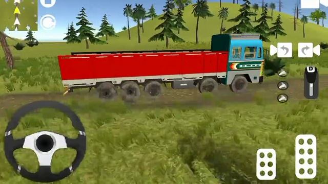 Offroad Indian Cargo Truck Drive Carefully in Risky Road - Android Gameplay смотреть онлайн