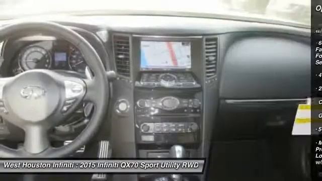 2015 Infiniti QX70 Houston TX X7B002 смотреть онлайн