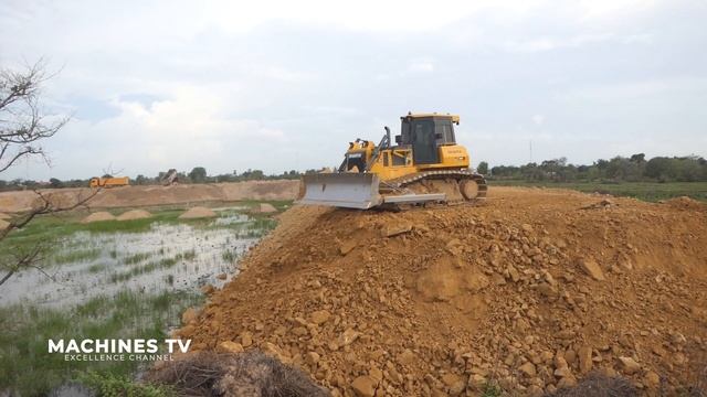 Update 95% Project Ultimate Base Boundary Road Construction Technique Sand Filling Up Dozer Truck смотреть онлайн