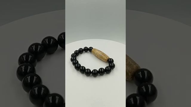 9 Глаз бусина Дзи (браслет черный агат) смотреть онлайн