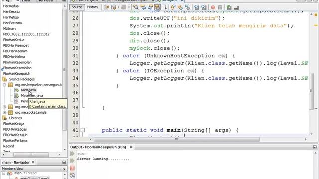 2/3 - Socket Java - Hari 10 PBO SP Tahun 2012 смотреть онлайн