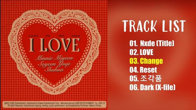 [FULL ALBUM] (G)I-DLE ((여자)아이들) 5th Mini Album - 'I LOVE' смотреть онлайн