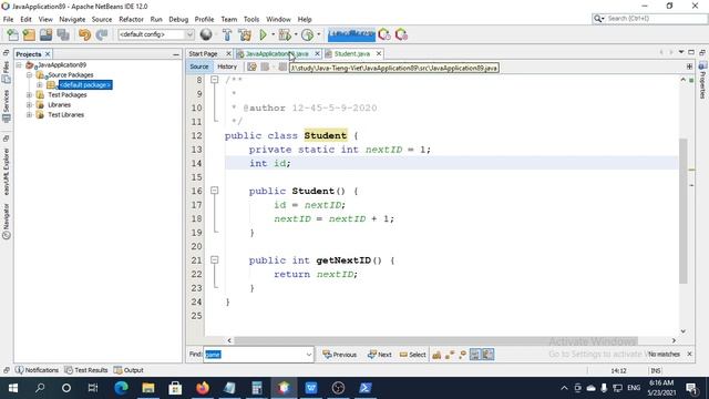 Các trường và phương thức cố định, Static Fields and Methods, Học Java cơ bản bằng Tiếng Việt смотреть онлайн