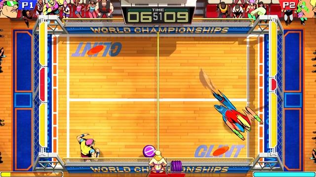 Windjammers 2 gameplay - vs COM and Online mode смотреть онлайн