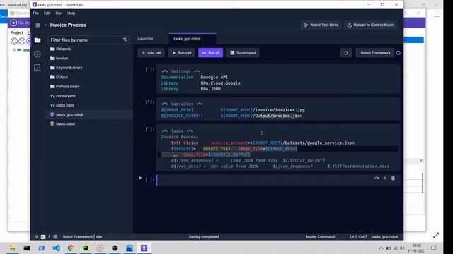 RPA Invoice Process using OpenBots and Robocorp Tools with Google Cloud Vision API смотреть онлайн