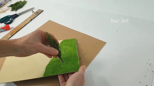 Диорама для 3D рисунка (как сделать парк своими руками) смотреть онлайн