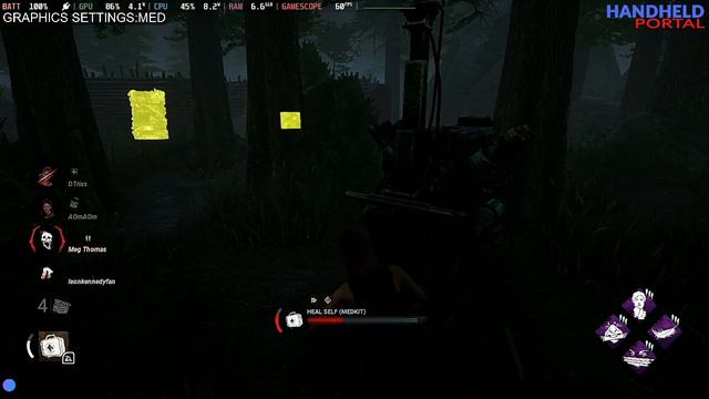 DEAD BY DAYLIGHT ON STEAM DECK MEDIUM GRAPHICS FULL GAMEPLAY!