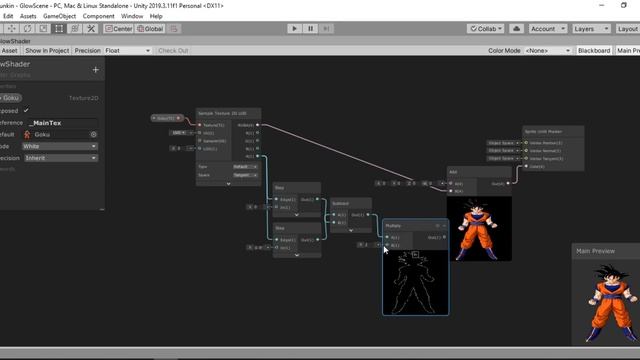 How to make Simple 2D Glow with Outline in Unity - 2D Shader Graph смотреть онлайн