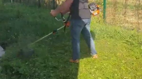 Fuxtec - FX PS152 first time grass cutting