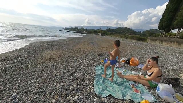 Море в Эшере.20.07.18.Абхазия. смотреть онлайн