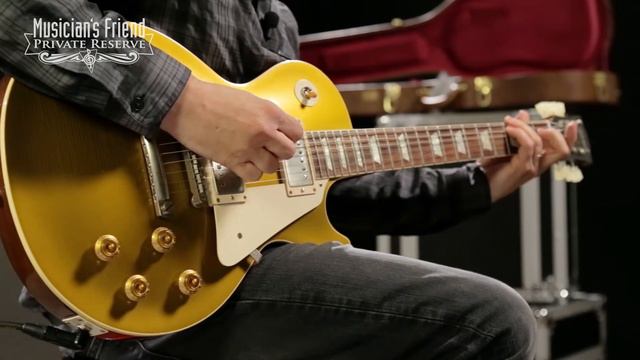 Gibson Custom 1957 Les Paul Goldtop Lightly Aged Electric Guitar смотреть онлайн
