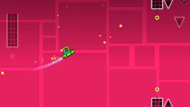 Первая игра на моём канале!!! Геометридэш. Прошёл первый уровень смотреть онлайн