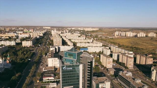 Видео с дрона в Оренбурге ( Газовик , ОГУ , Восход ) смотреть онлайн