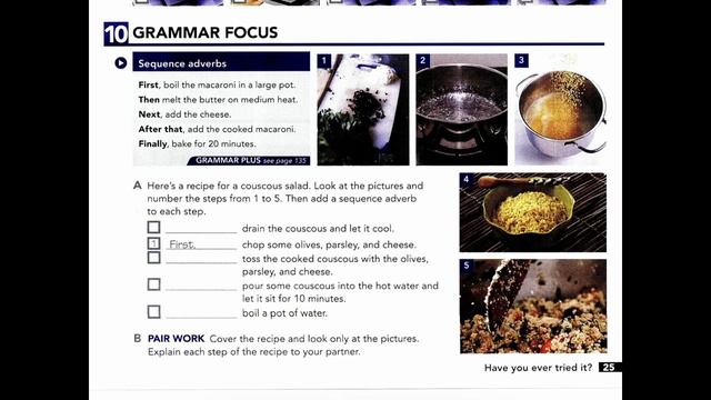 10 GRAMMAR FOCUS Sequence Adverbs смотреть онлайн