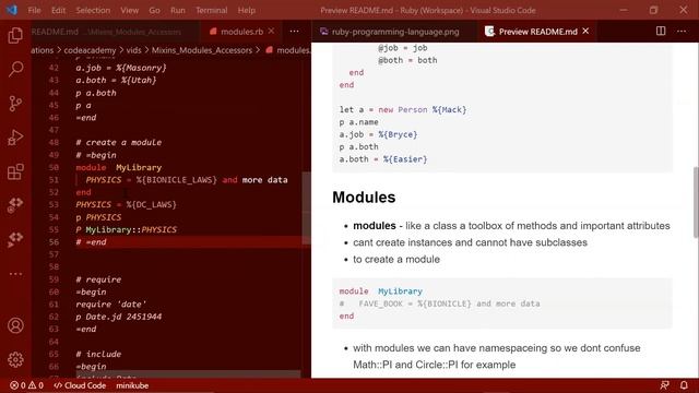 Mixins,Modules and Accessors in Ruby смотреть онлайн