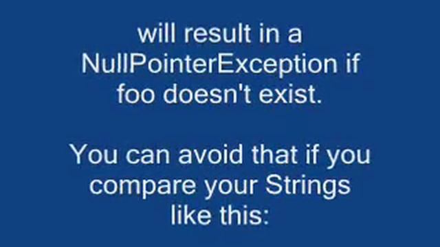Avoiding "!= null" statements in Java? смотреть онлайн