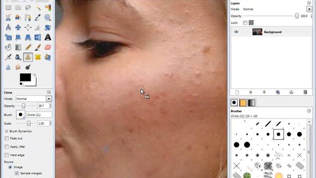 Gimp Clone and Healing Tools смотреть онлайн