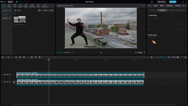 How to BLUR video BACKGROUND | CapCut for Windows PC Tutorial смотреть онлайн