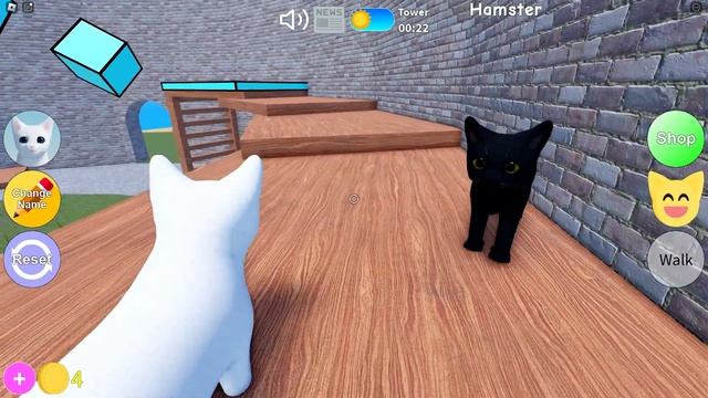 Я ВМЕСТЕ С ХОМЯКОМ СТАЛ КОТОМ??? // Kitten Game? смотреть онлайн