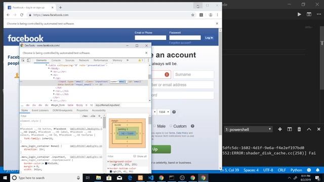 Facebook Login using Python and Selenium Web Driver смотреть онлайн