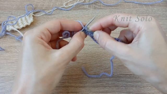 Резинка ЗИГЗАГ поворотными рядами и по кругу. Knit Solo смотреть онлайн