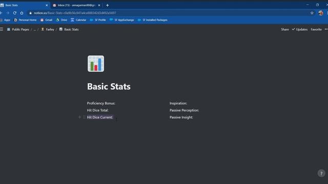 Notion D&D Character Sheet Template Tutorial смотреть онлайн